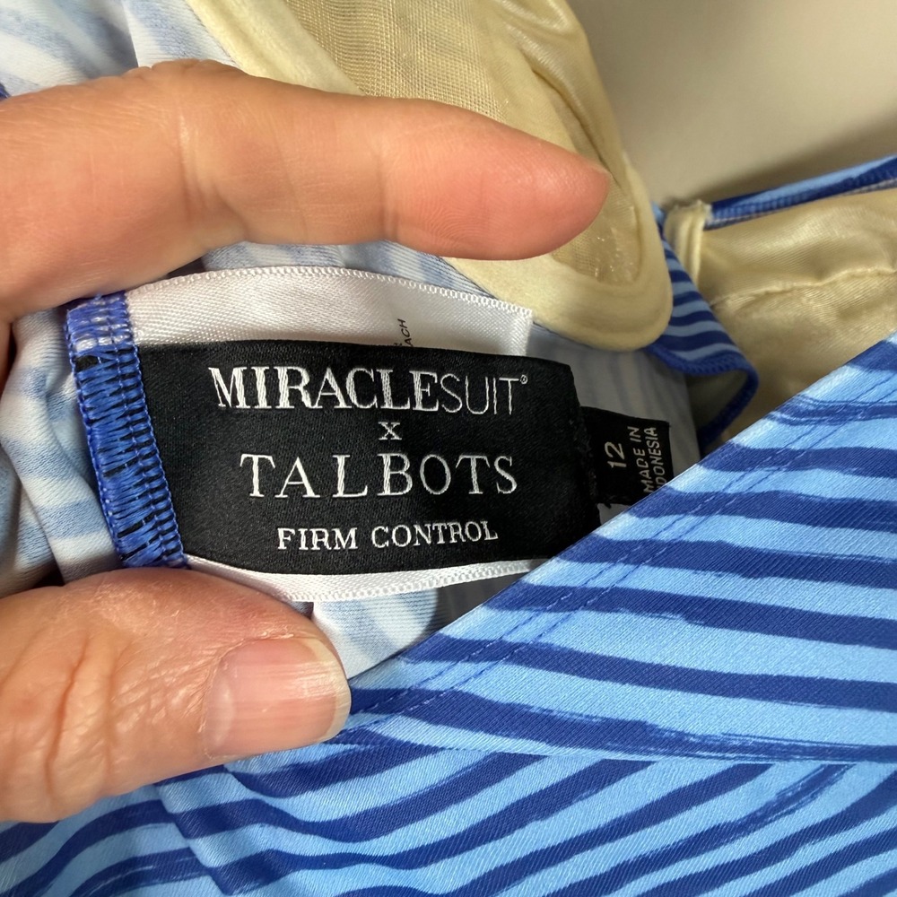 Miraclesuit X Talbots Sanibel One Piece- Painterly Stripe - Picture 10 of 12